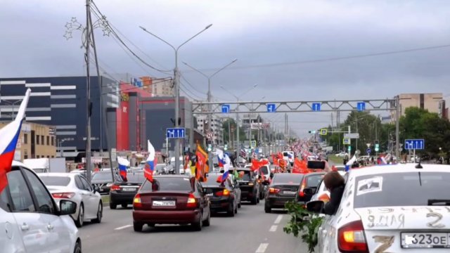 Автопробег в честь Дня Победы состоялся в краевой столице