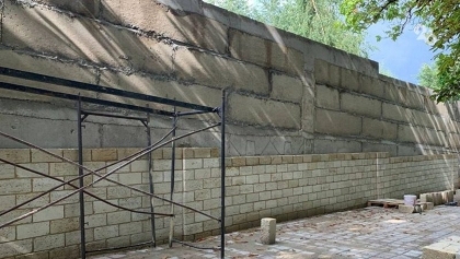 В Ставрополе реконструируют подпорную стену крепости